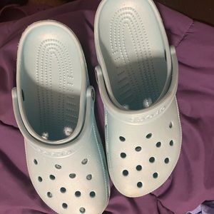 Ice Blue Crocs